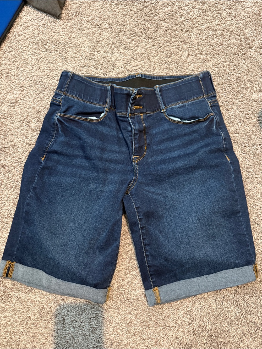 Apt. 9 Dark Blue Denim Bermuda Shorts